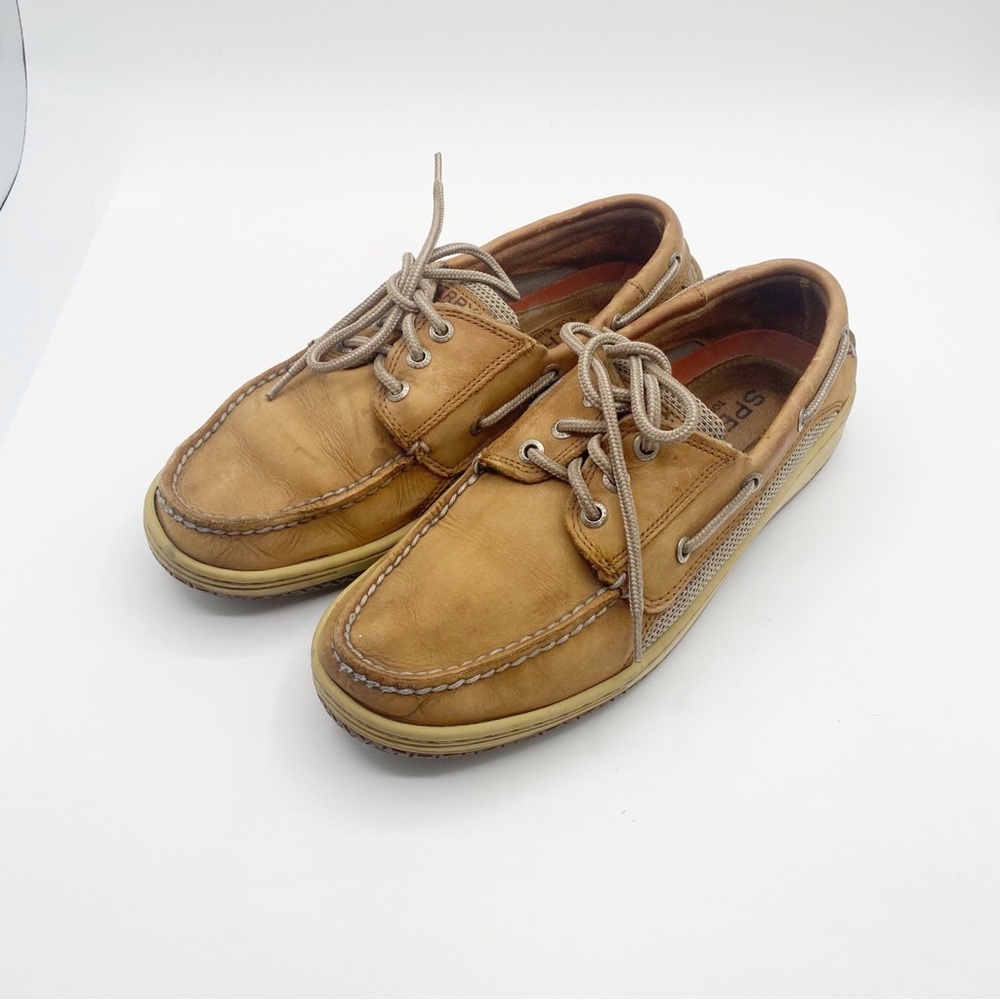 Sperry Top Sider Men's Tan Boat Shoes Casual Size 8.5 M - Picture 9 of 10